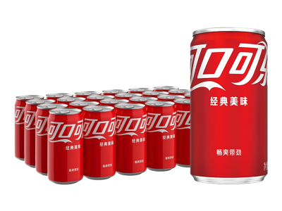 可口可乐（Coca-Cola）汽水 碳酸饮料 200ml*24罐 迷你摩登罐图2
